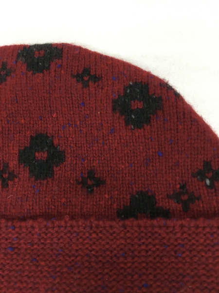 LOUIS VUITTON ルイヴィトン　カシミヤ ニット帽 赤[値下]