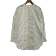 長袖シャツ Cen. ノーカラーシャツ (M) 白