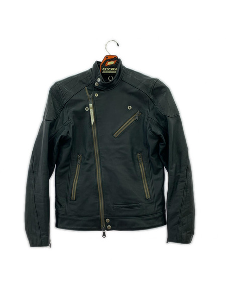 レザージャケット HYOD Roman Black  牛革ライダース (L)