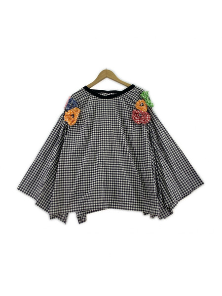 tricot COMME des GARCONS ヒザ丈スカート ギンガムラップスカート (S)
