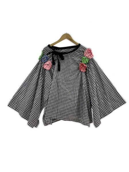 tricot COMME des GARCONS ヒザ丈スカート ギンガムラップスカート (S)