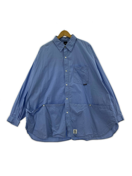 APPLEBUM 長袖シャツ バックプリント L/Sシャツ 青 (XL)