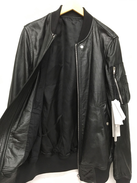 Rick Owens レザージャケット CLASSIC FLIGHT レザージャケット(44) RU02D6789LBW