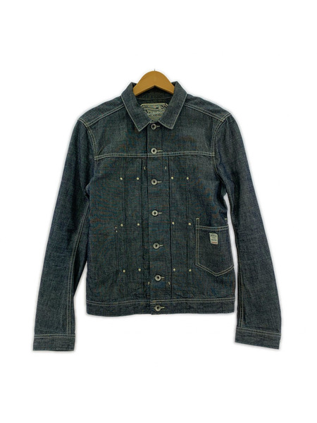 DIESEL デニムジャケット バック刺繍 (S)