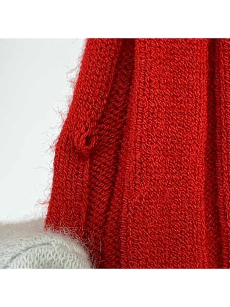 FOXEY ニット・セーター リブニットセーター 赤