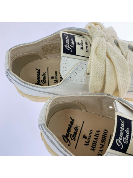 MIHARA YASUHIRO×General Scale TRENT レザーロートップスニーカー 42 ホワイト