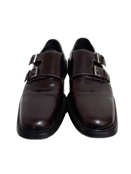 GUCCI/ダブルモンクストラップ/レザーシューズ/25.5ｃｍ