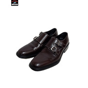 GUCCI/ダブルモンクストラップ/レザーシューズ/25.5ｃｍ