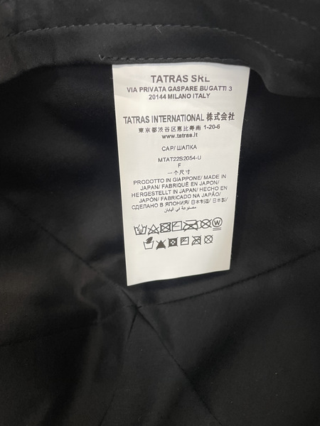 TATRAS CAP 6パネルキャップ ブラック