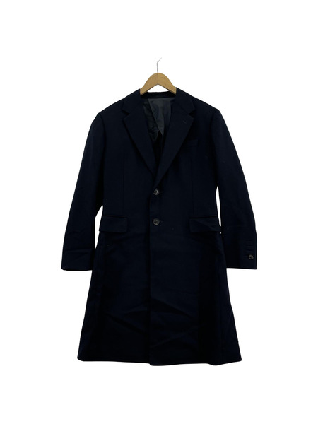 cantate Skyfall R.D. Chester eld Coat ウールチェスターコート 46 ネイビー 17AWCA054