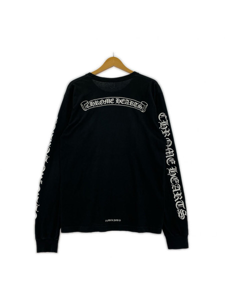 CHROME HEARTS 長袖Tシャツアームロゴ ポケット TEE L 黒 2212-304-0033[値下]