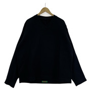 CASEY-CASEY FELIX SWEAT NIGHT Vネックプルオーバー L 黒