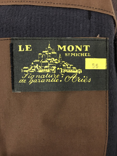 OLD・VINTAGE ジャケット 50s LE MONT ST MICHEL ピケハンティングジャケット 茶