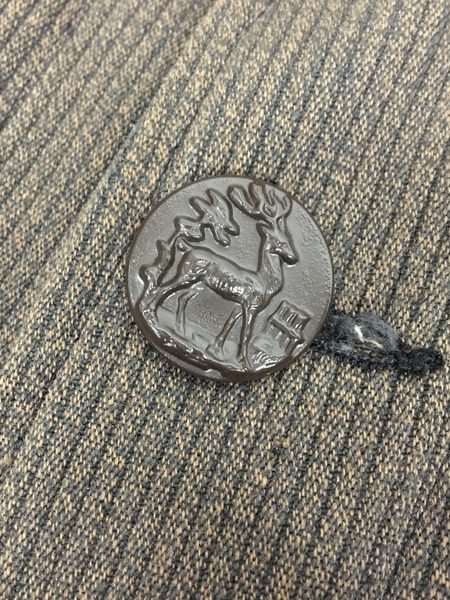 OLD・VINTAGE ジャケット 50s LE MONT ST MICHEL ピケハンティングジャケット 茶