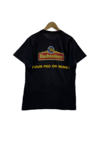 OLD・VINTAGE 半袖Tシャツ・カットソー 1995 Budweiser flog プリント ブラック(M)