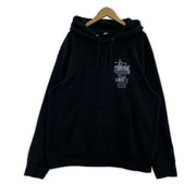 STUSSY パーカー WORLD WIDE Print Hoodie BLK XL