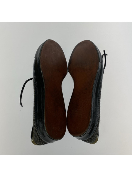 Needles シューズ ×Harris Tweed デッキシューズ