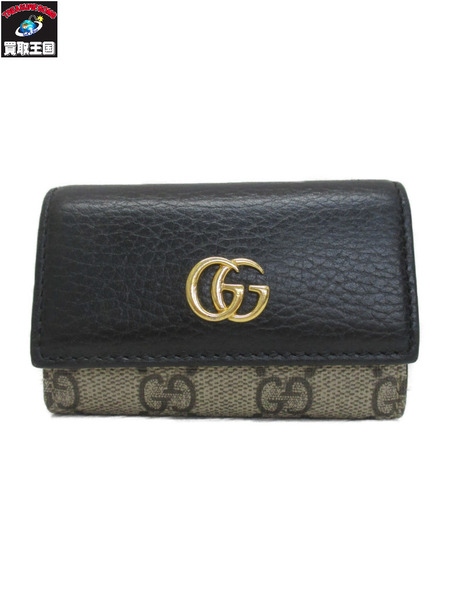 GUCCI GG MARMONT 6連 キーケース 456118 2149 黒