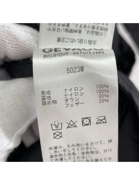 GEVACO ダウンジャケット　ブラック　38