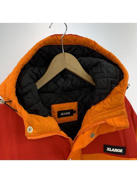 XLARGE 21AW HOODED NYLON JACKET/オレンジ/L