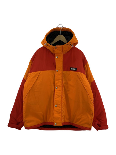 XLARGE 21AW HOODED NYLON JACKET/オレンジ/L