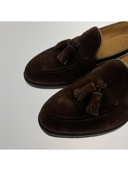 CROCKETT＆JONES キャベンディッシュ3 タッセルローファー 茶 7E