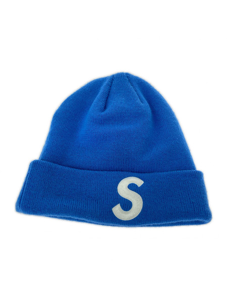 Supreme ニットキャップ Sロゴ ビーニー ブルー