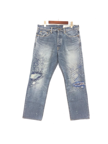 KAPITAL 14oz Denim 5P Monkey Cisco (3YearsFade) W34