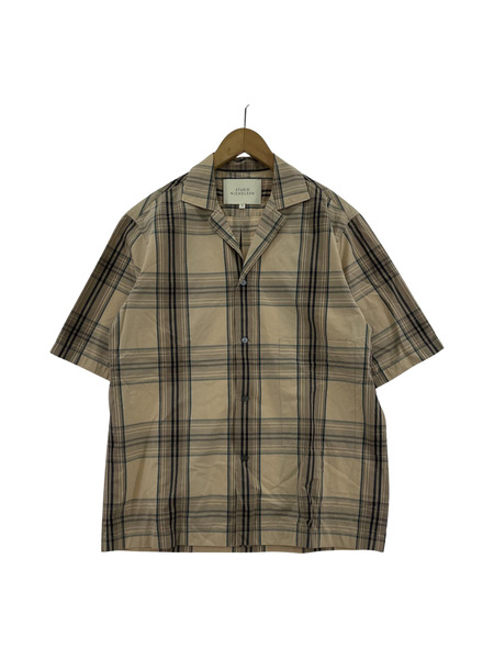 STUDIO NICHOLSON SS CAMP COLLAR SHIRT S ベージュ