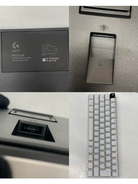 logicool ゲーミングキーボード PRO X 60 G-PKB-60-001TCWH ホワイト 開封品 ロジクール テンキーレスキーボード コンパクトキーボード 