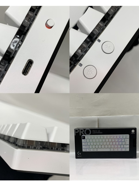 logicool ゲーミングキーボード PRO X 60 G-PKB-60-001TCWH ホワイト 開封品 ロジクール テンキーレスキーボード コンパクトキーボード 