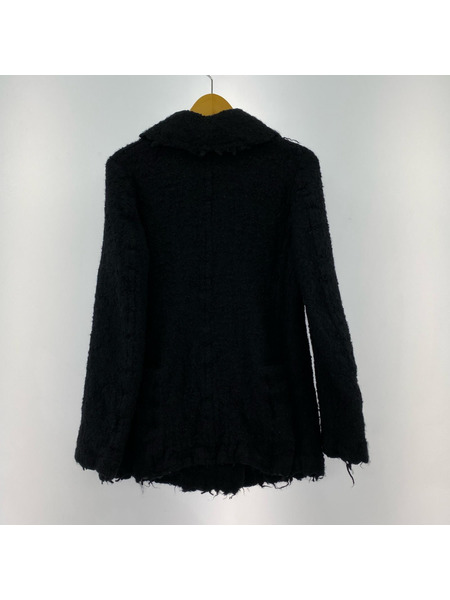 tricot COMME des GARCONS ファンシーツイード 縮絨 ダブル ショートピーコート