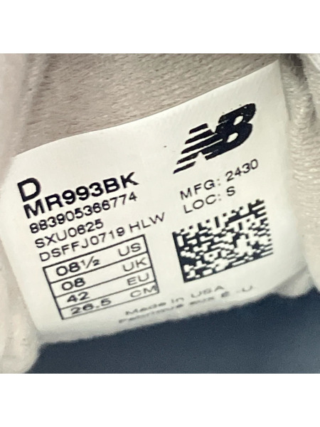 NEW BALANCE スニーカー MR993BK（26.5）