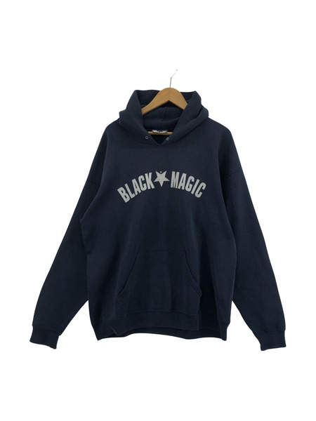 90s Lee USA製 BLACK☆MAGIC(魔術) スウェットパーカー(L) ネイビー