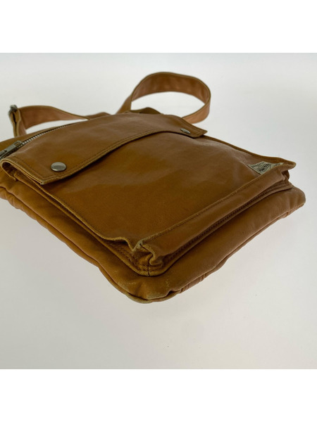 PORTER ショルダーバッグ レザー 茶