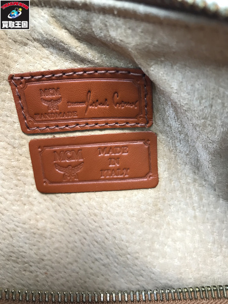 MCM エムシーエム ロゴグラム ミニボストンバッグ 筒形 ショルダーバック 