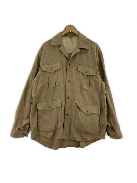 ジャケット 221 VILLAGE/SILK LINEN SAFARI SHIRT JKT