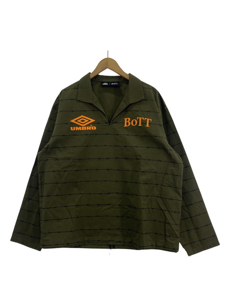 BoTT×UMBRO×BEAMS T Pullover Shirt プルオーバーシャツ L カーキ[値下]