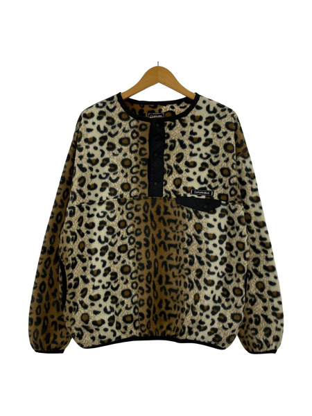 Captains Helm Leopard Fleece Snap Tee S