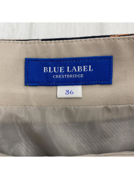 BLUE LABEL CRESTBRIDGE ウール チェック スカート