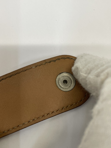 HERMES メドールレザーブレスレット ブラウン □E刻印