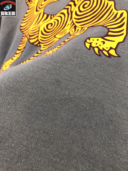 SASQUATCHfabrix. ORIENTAL TIGER SWEAT GRAY L/グレー/サスクワァッチ