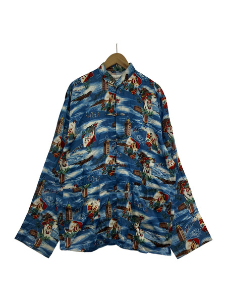 doublet 20AW ALOHA KUNG FU SHIRT ブルー M