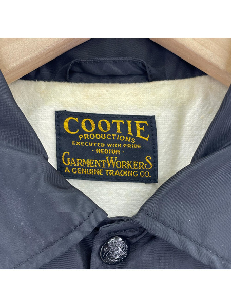 COOTIE ジャケット 刺繍ナイロンコーチジャケット 黒[値下]