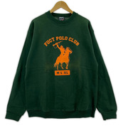 OLD・VINTAGE スウェット・トレーナー 90s FUCT USA製 POLO CLUB  (L) 緑
