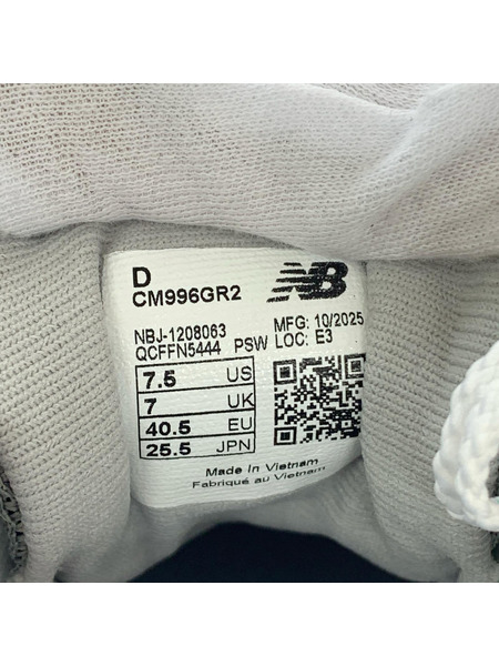 NEW BALANCE スニーカー 996 グレー 25.5