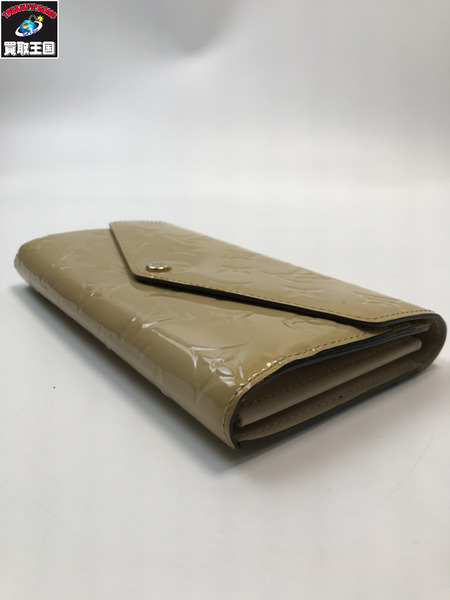LOUIS VUITTON ルイヴィトン LV M91523 ヴェルニ ポルトフォイユサラ リングウォレット 長財布 イエロー