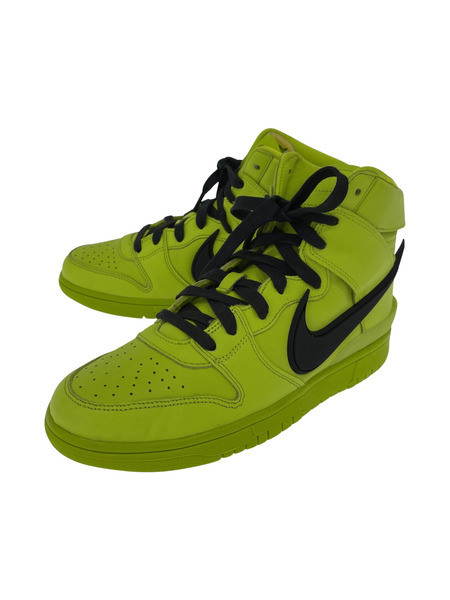 NIKE×AMBUSH/DUNK HIGH FLASH LIME/CU7544-300/26.5