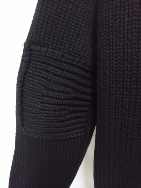 YSL/タートルネック ニット BLK