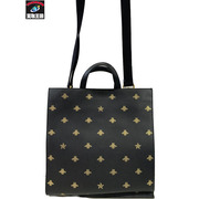 トートバッグ GUCCI ビースター 2Way 黒